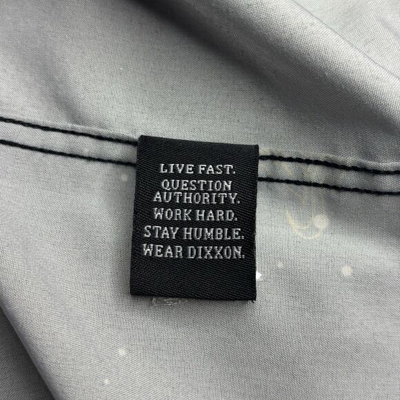 Dixxon Impala Party‎ Men's Medium Black Short Sleeve Button Down Shirt Car Show - Picture 8 of 8